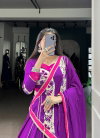 Purple Colour Pure Rayon With Printed Lehenga With Blouse Dupatta Lnb 1618